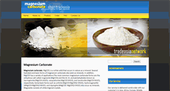 Desktop Screenshot of magnesium-carbonate.com